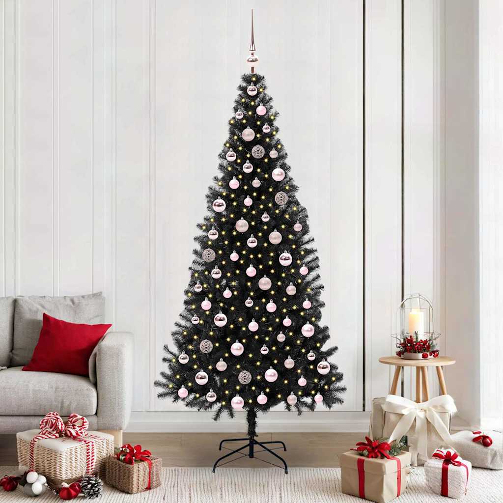 Juletræ Sort 210 cm PVC