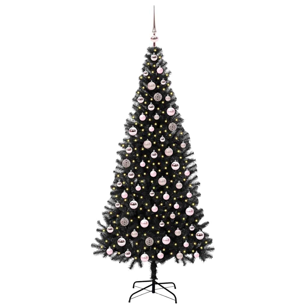 Juletræ Sort 210 cm PVC
