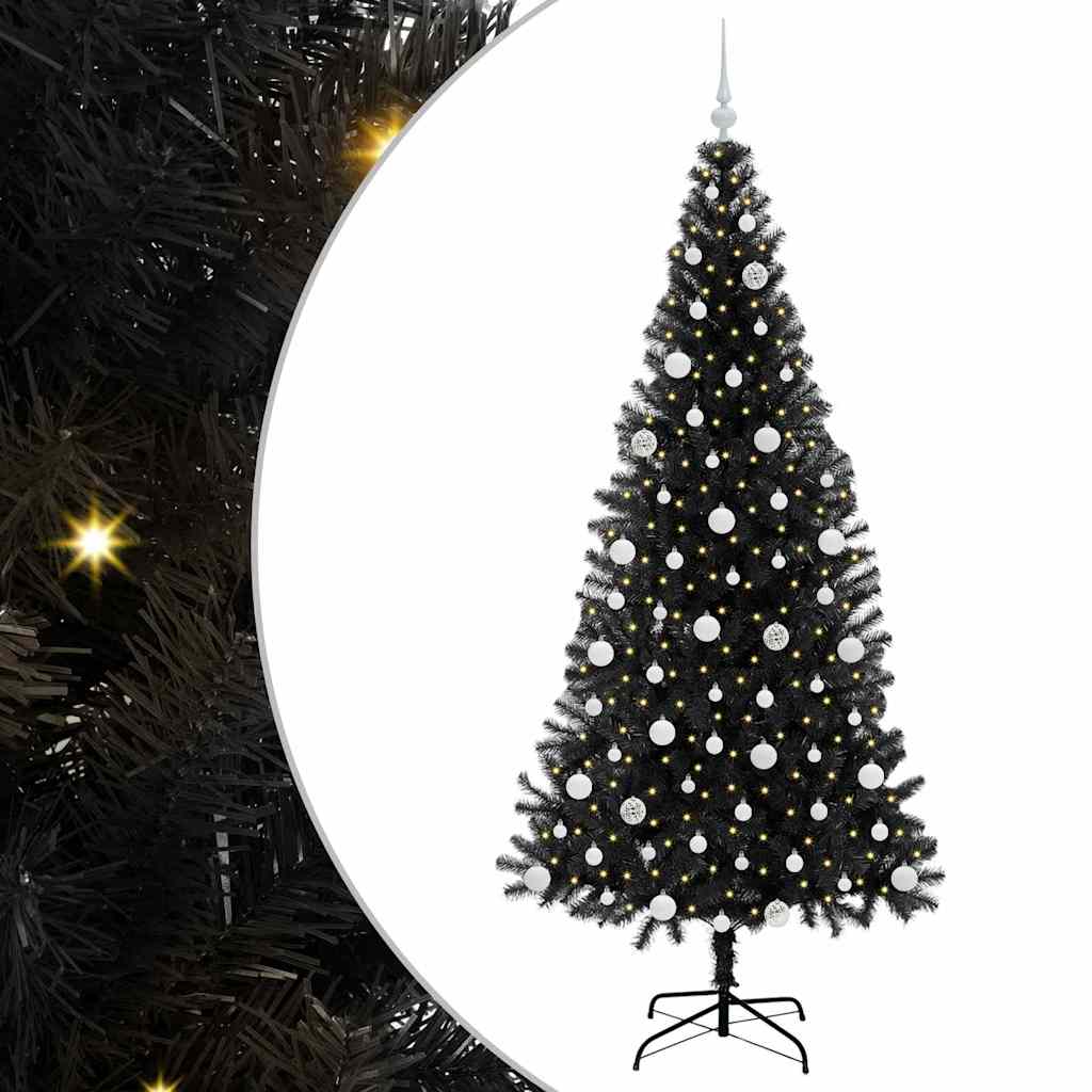 Juletræ Sort 210 cm PVC