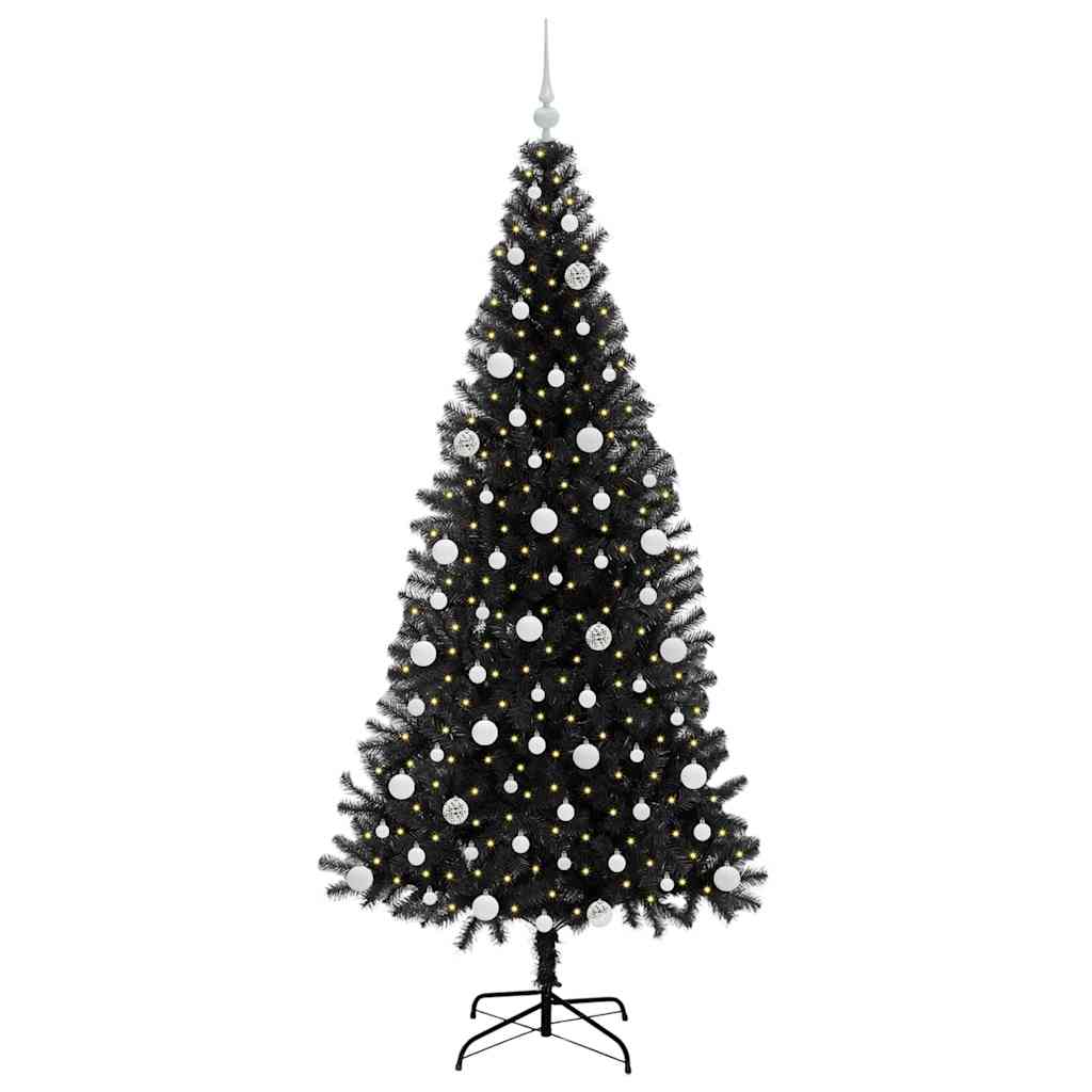 Juletræ Sort 210 cm PVC