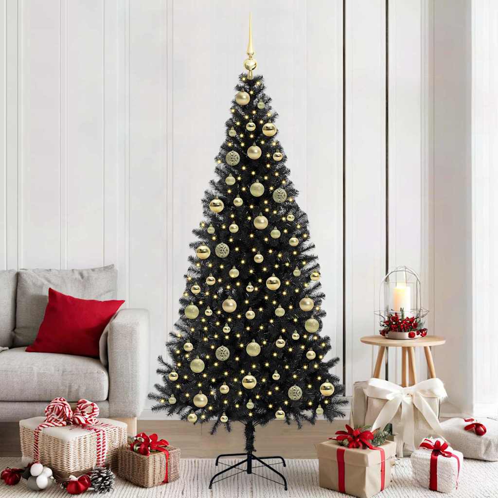 Juletræ Sort 210 cm PVC