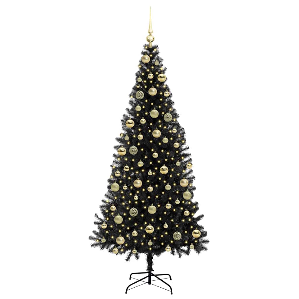 Juletræ Sort 210 cm PVC