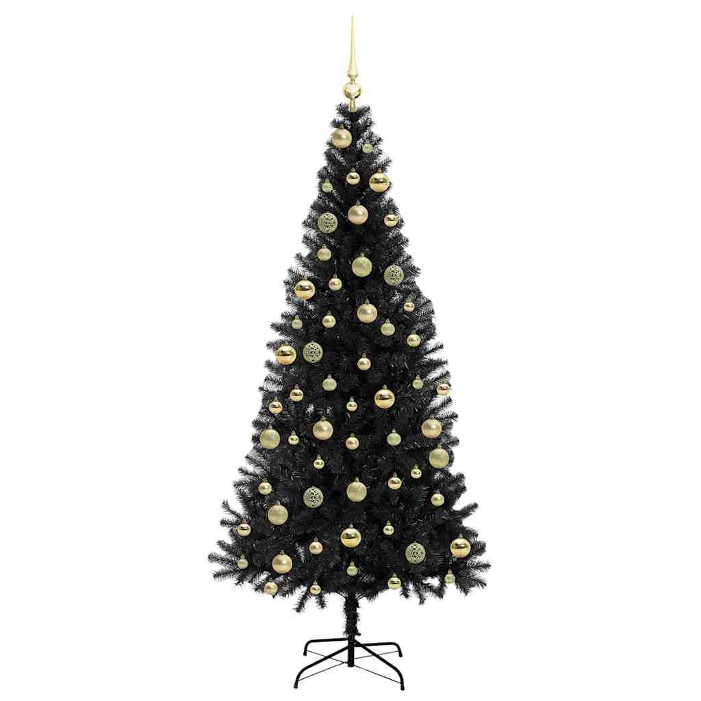 Juletræ Sort 210 cm PVC