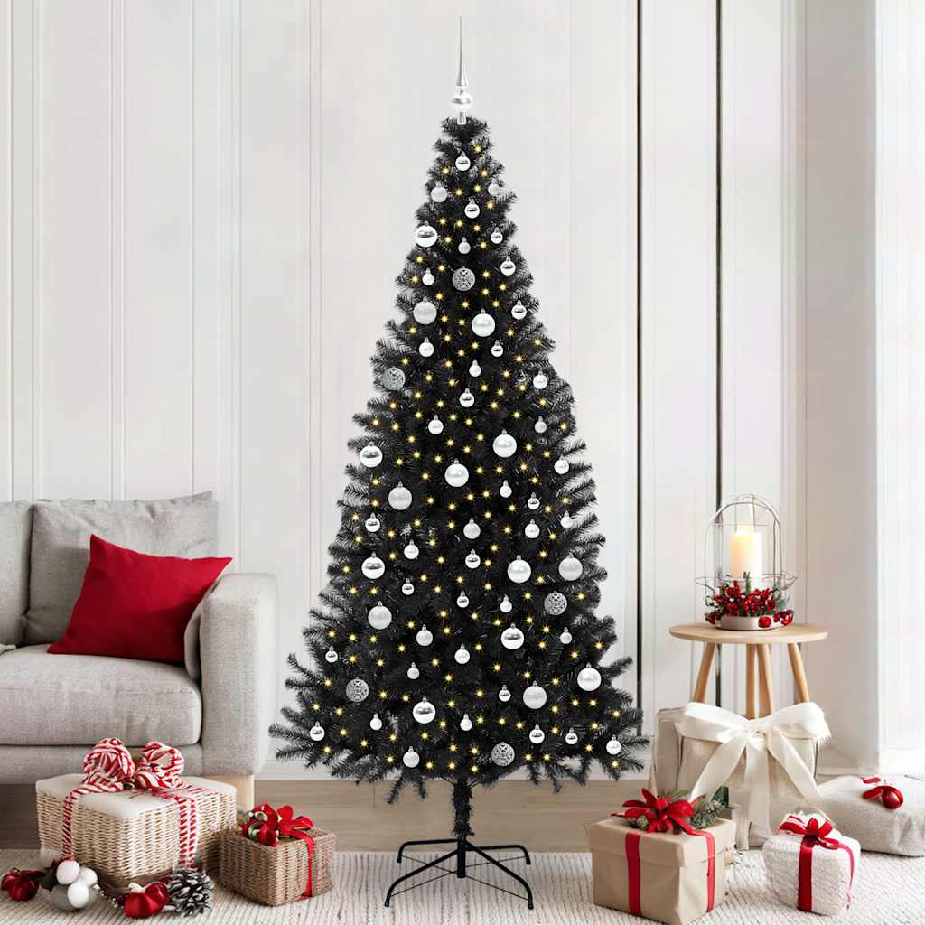 Juletræ Sort 210 cm PVC