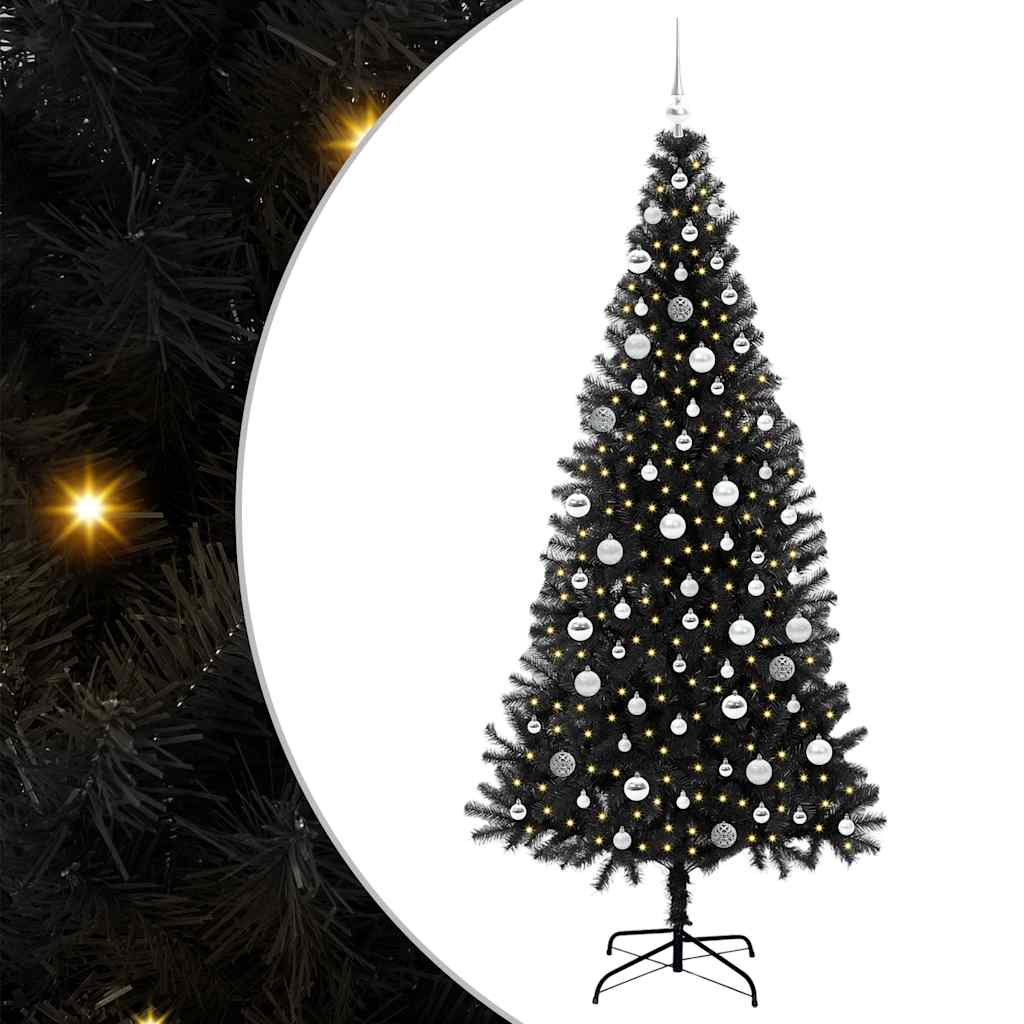 Juletræ Sort 210 cm PVC