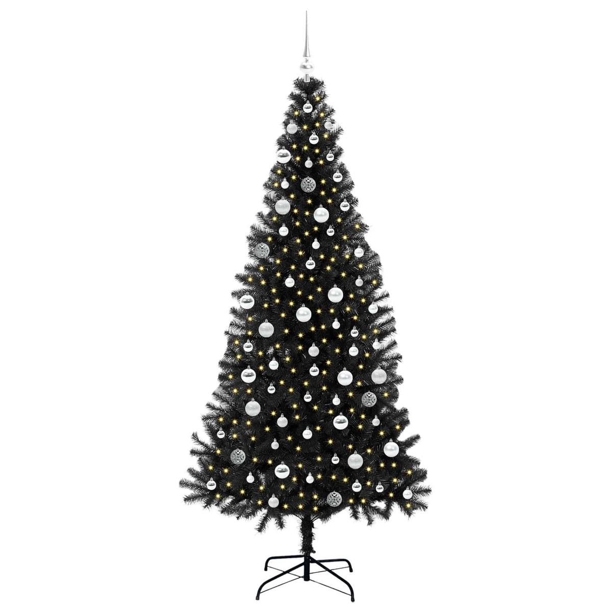 Juletræ Sort 210 cm PVC