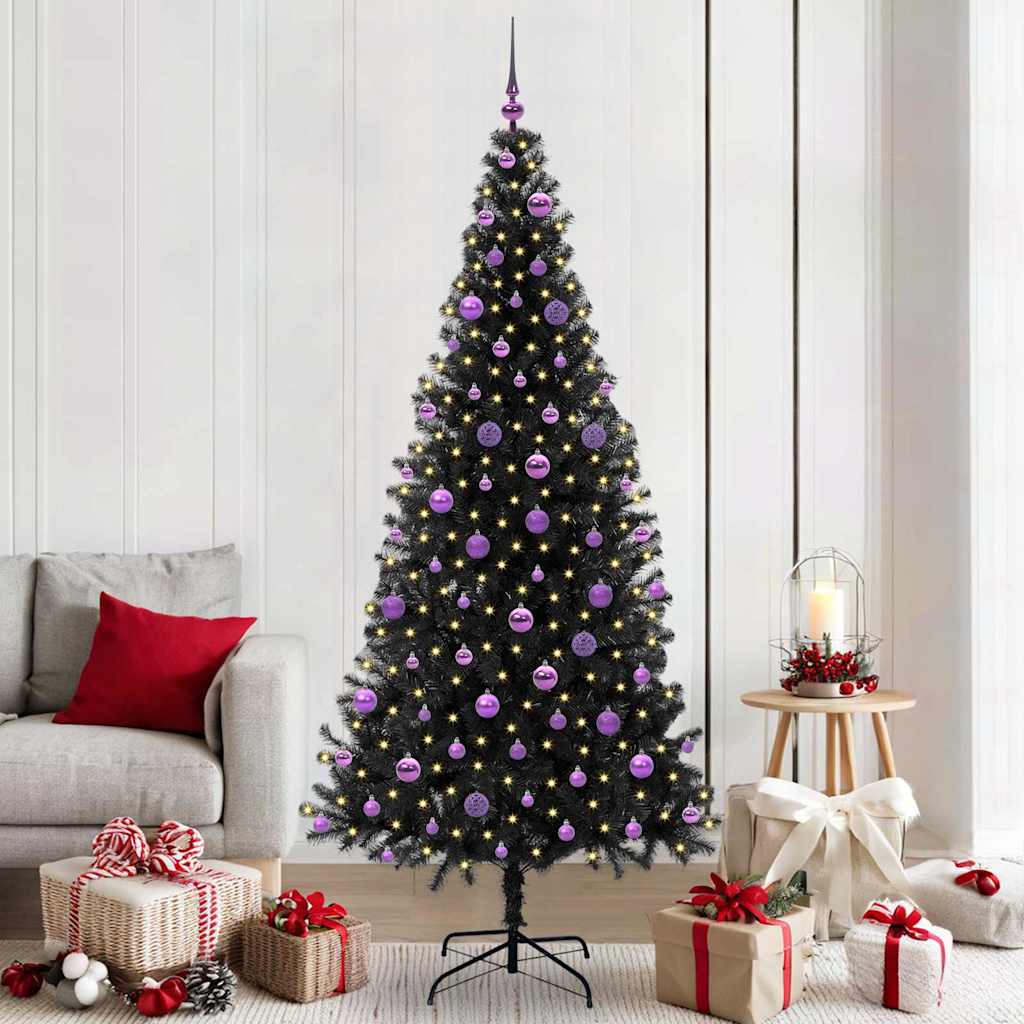 Juletræ Sort 210 cm PVC