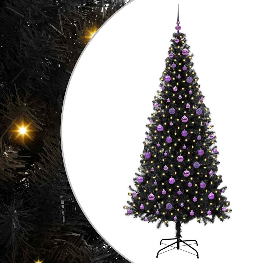 Juletræ Sort 210 cm PVC