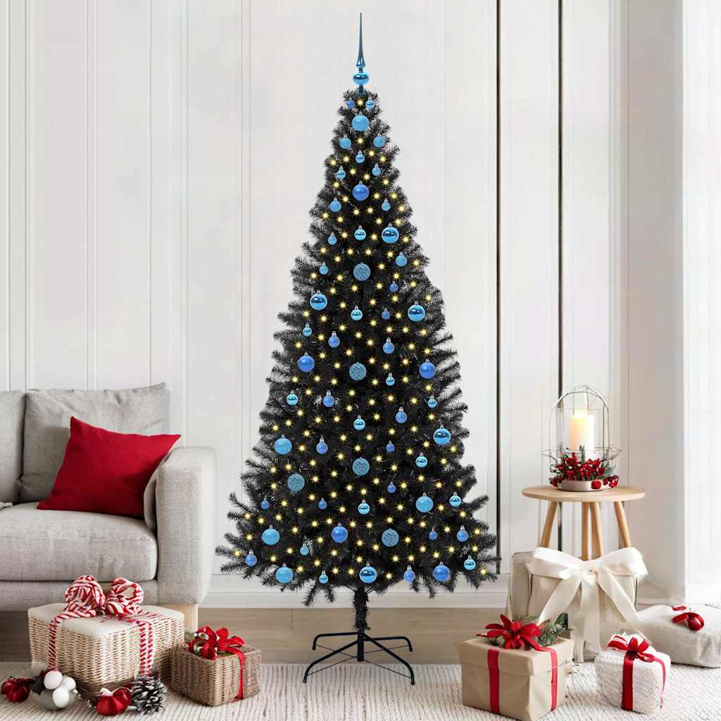 Juletræ Sort 210 cm PVC