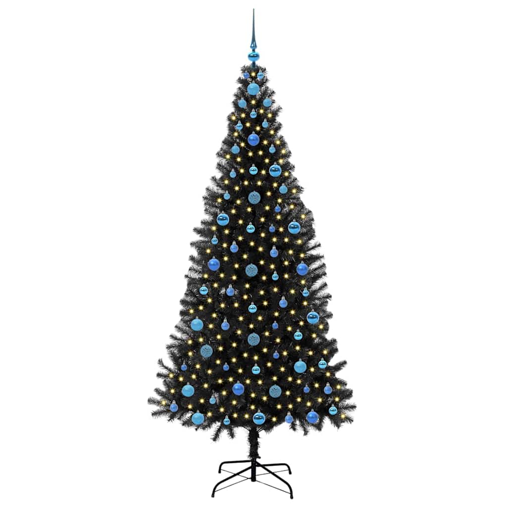Juletræ Sort 210 cm PVC