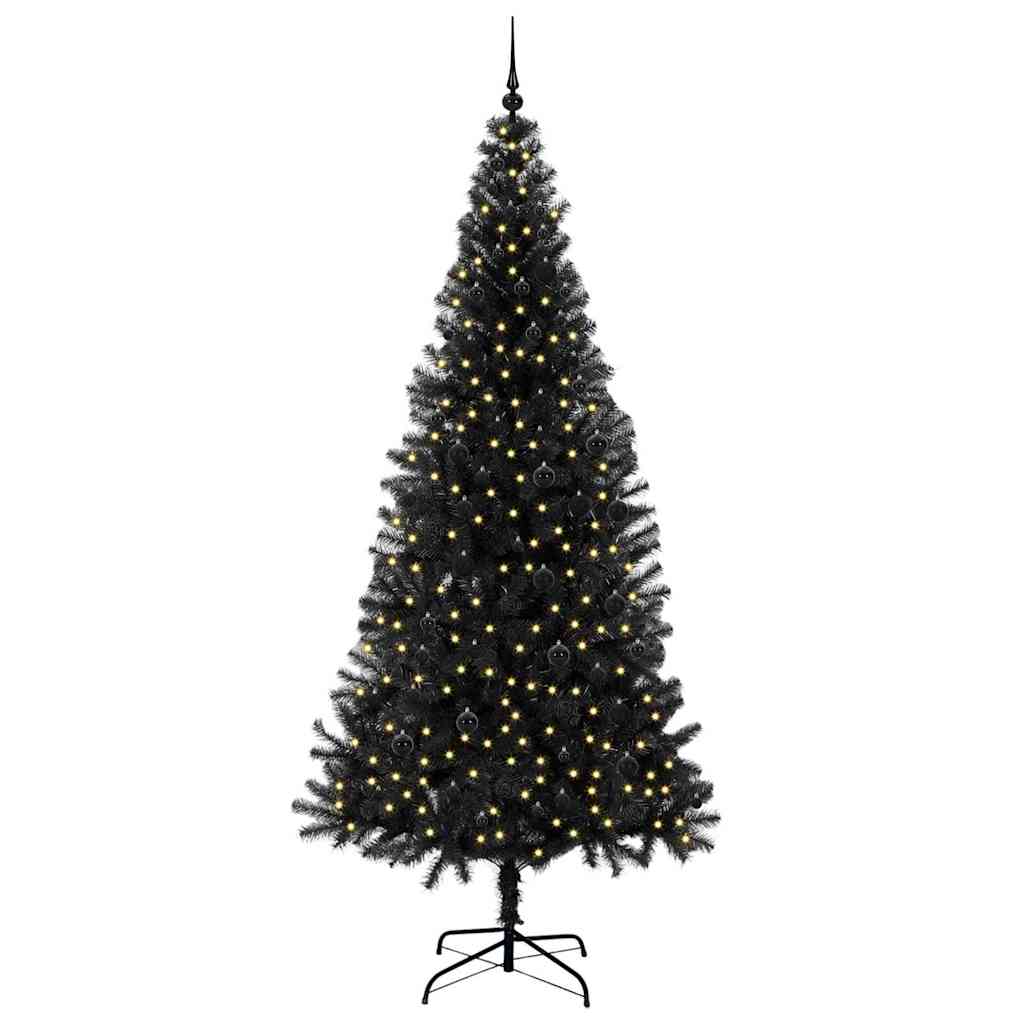 Juletræ Sort 240 cm PVC