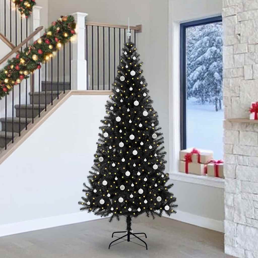 Juletræ Sort 240 cm PVC