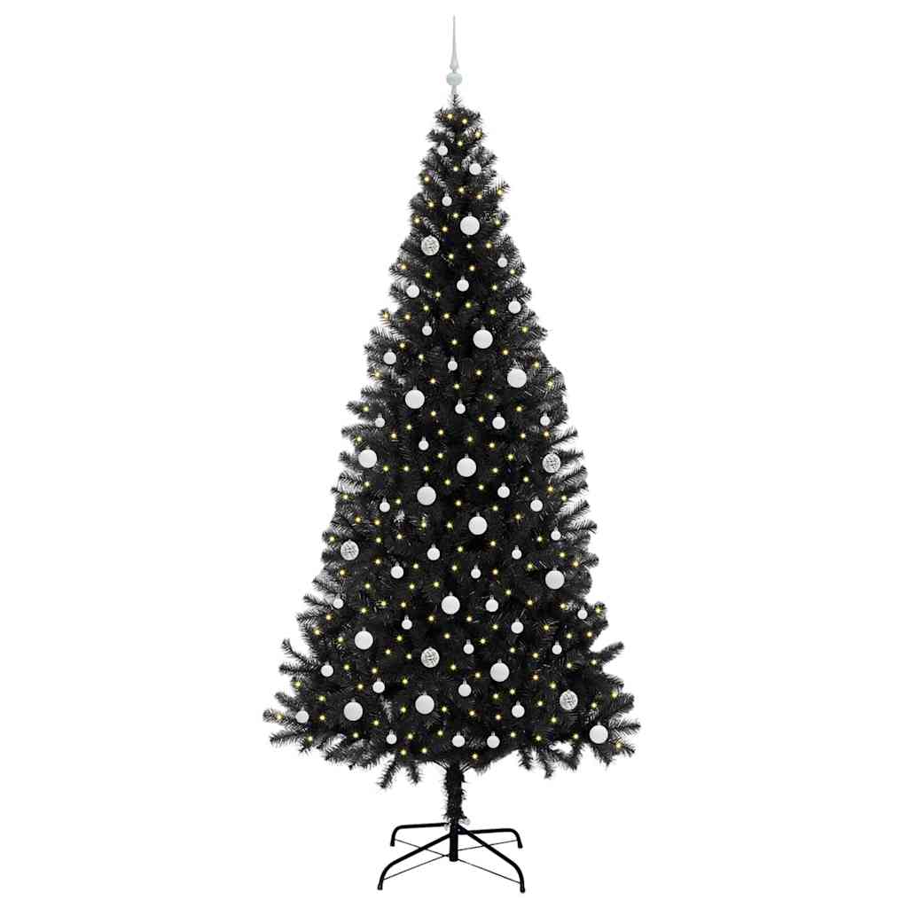 Juletræ Sort 240 cm PVC
