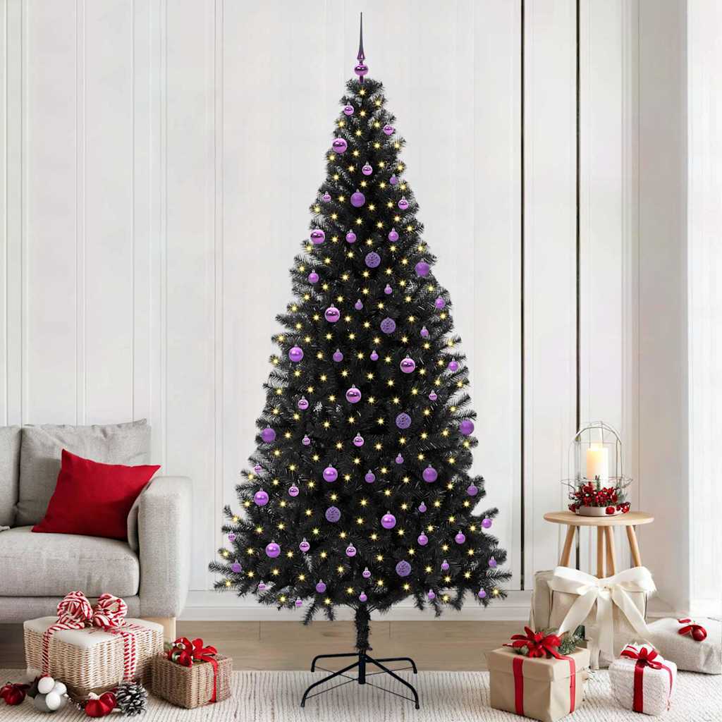 Juletræ Sort 240 cm PVC