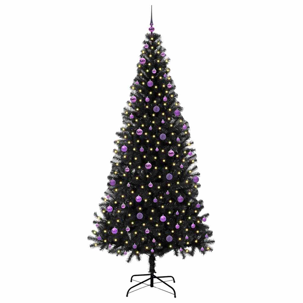 Juletræ Sort 240 cm PVC