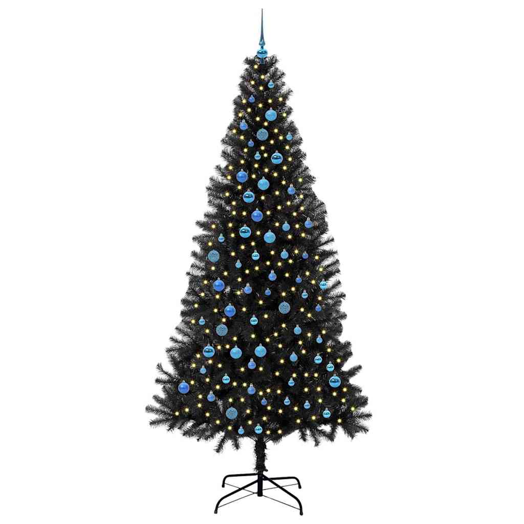Juletræ Sort 240 cm PVC