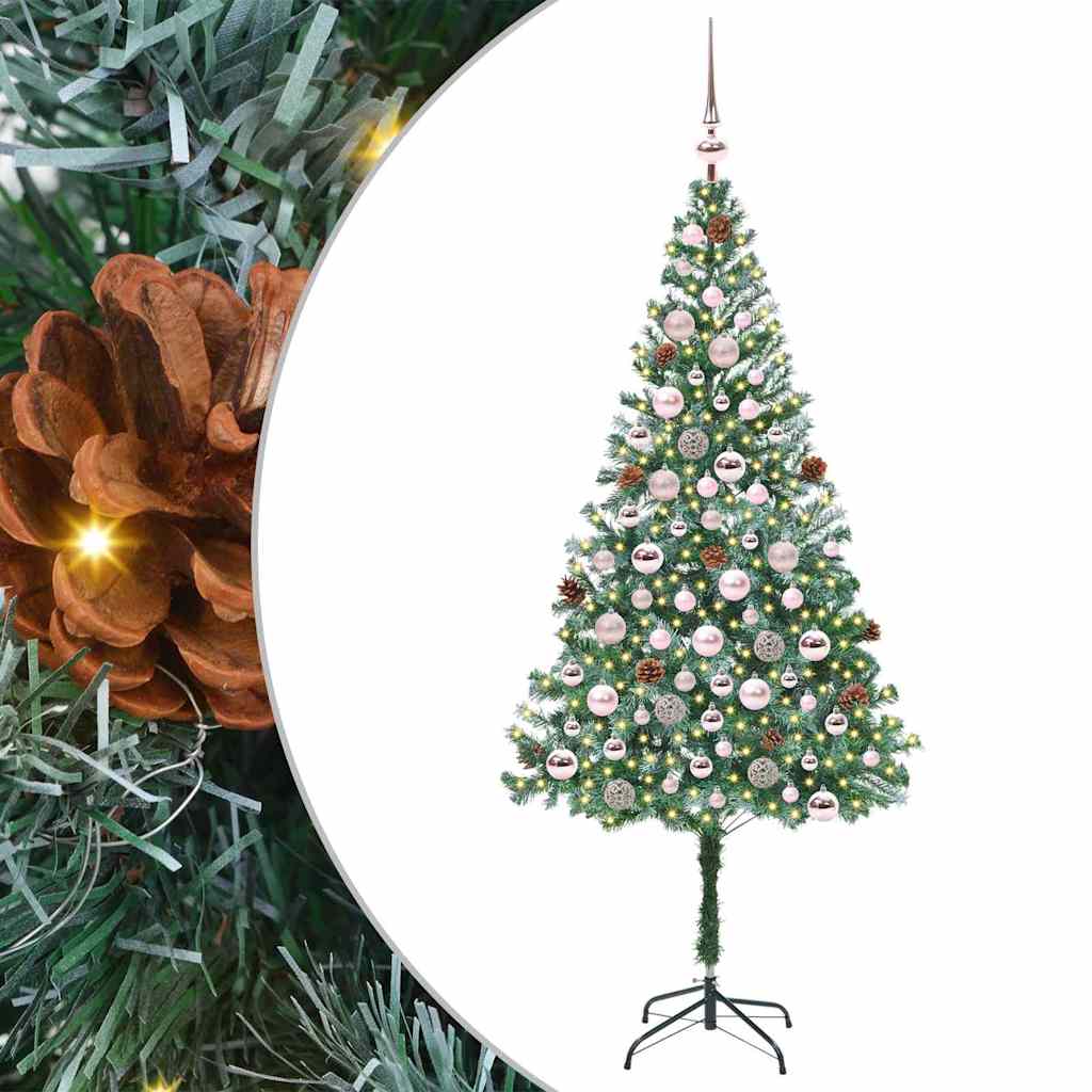 Kunstigt juletræ Grøn 180 cm PVC og Stål