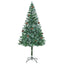 Kunstigt juletræ med 300 LED'er Grøn 180 cm PVC og Stål