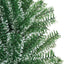 Kunstigt Juletræ Snebelagt med LED Lys Grøn og Hvid 120 cm