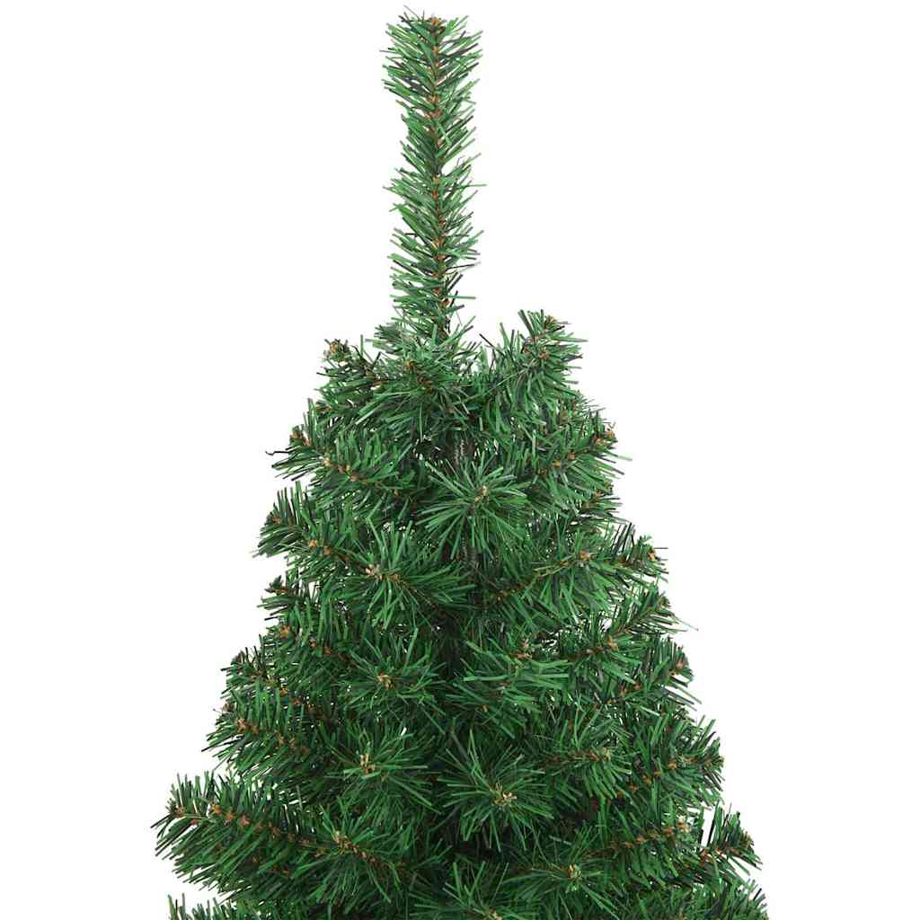 Kunstigt juletræ med stativ Grøn 120 cm PVC og Stål og Plastik