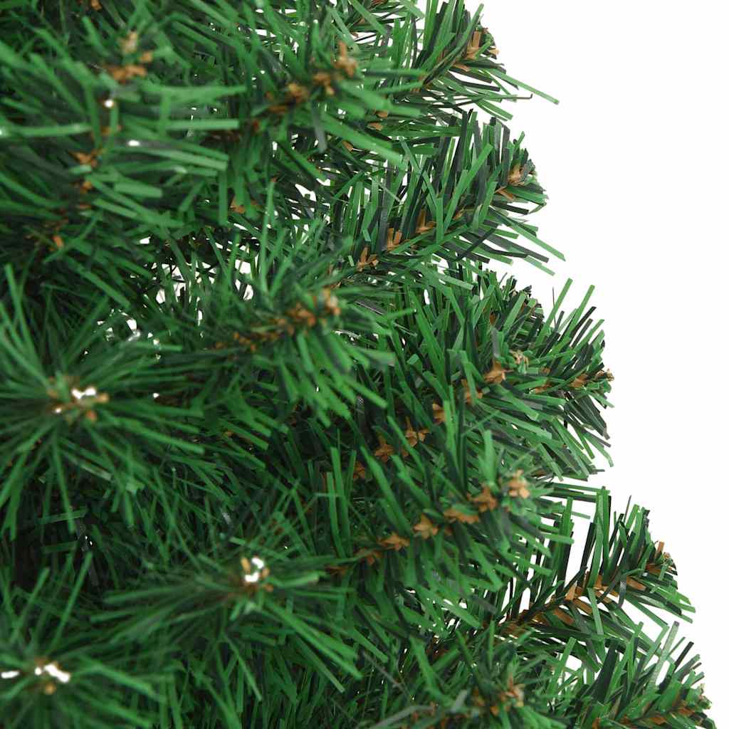 Kunstigt juletræ med stativ Grøn 150 cm PVC og Stål og Plastik