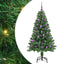 Kunstigt juletræ med stativ Grøn 150 cm PVC og Stål og Plastik