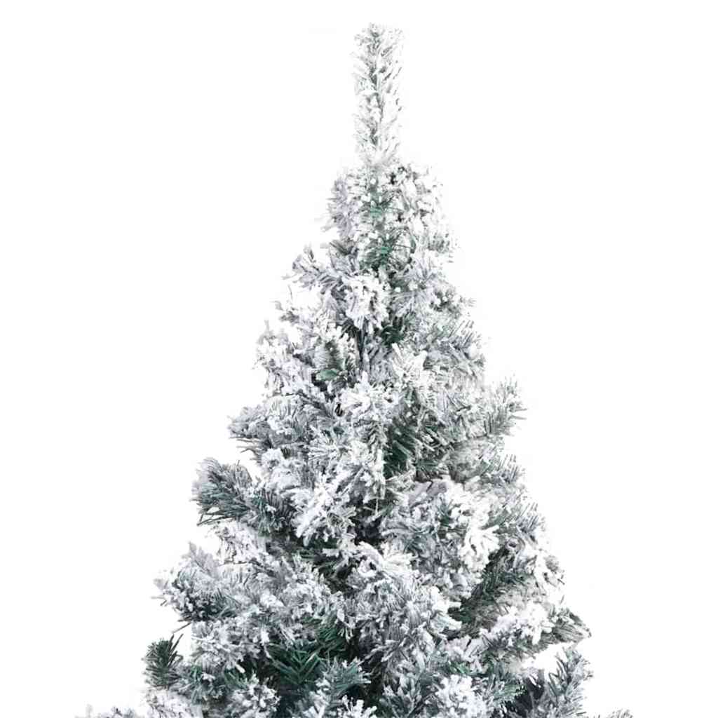 Kunstigt juletræ Hvid 180 cm PVC og Stål og Plastik
