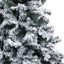 Kunstigt juletræ Hvid 180 cm PVC og Stål og Plastik