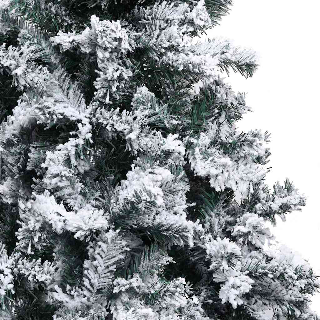 Kunstigt juletræ Hvid 210 cm PVC og Stål og Plastik