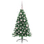 Kunstig Forbelyst Juletræ med 150 LED'er Grøn 120 cm PVC