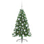 Kunstig Forbelyst Juletræ med 150 LED'er Grøn 120 cm PVC