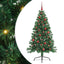 Kunstig Forbelyst Juletræ med 150 LED'er Grøn 150 cm PVC