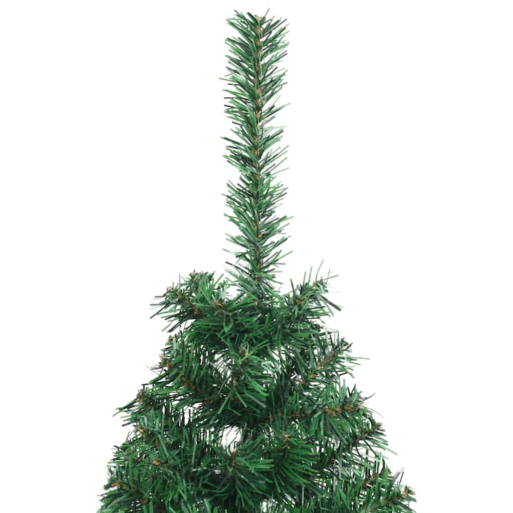 Kunstig Forbelyst Juletræ med 150 LED'er Grøn 150 cm PVC