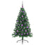Kunstig Forbelyst Juletræ med 150 LED'er Grøn 150 cm PVC