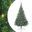 Kunstig Forbelyst Juletræ med 300 LED'er Grøn 180 cm PVC
