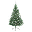 Kunstig Forbelyst Juletræ med 300 LED'er Grøn 210 cm PVC