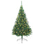 Kunstig Forbelyst Juletræ med 300 LED'er Grøn 240 cm PVC