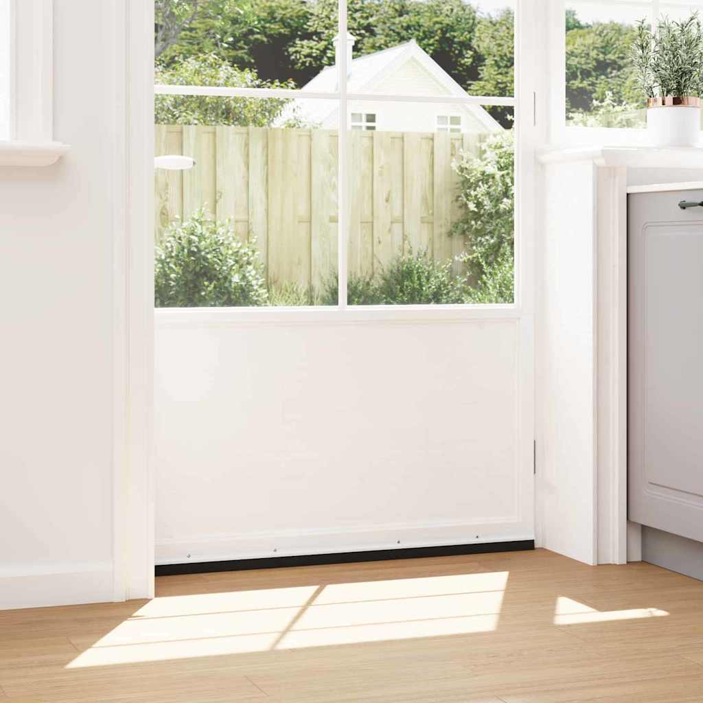 Skruemonterede dørbørste tætninger 12 stk. Hvid 100 cm