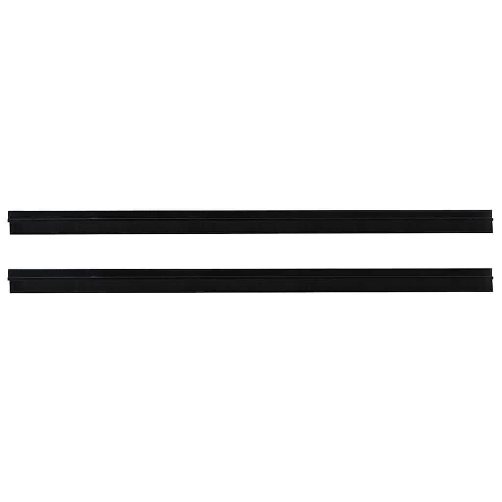 Selvklæbende dørbørstetætninger 2 stk. 100 cm Aluminiumlegering