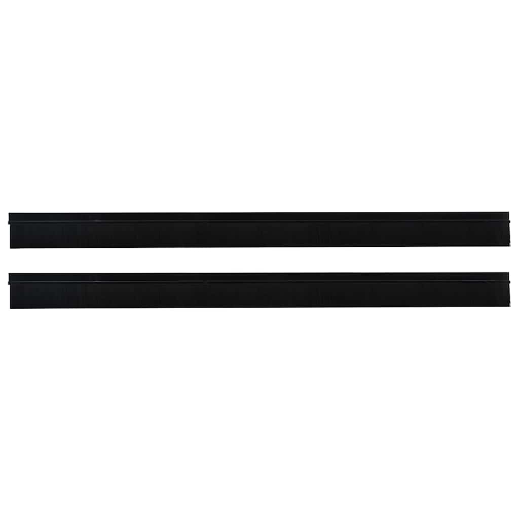 Selvklæbende dørbørstetætninger 2 stk. 100 cm Aluminiumlegering