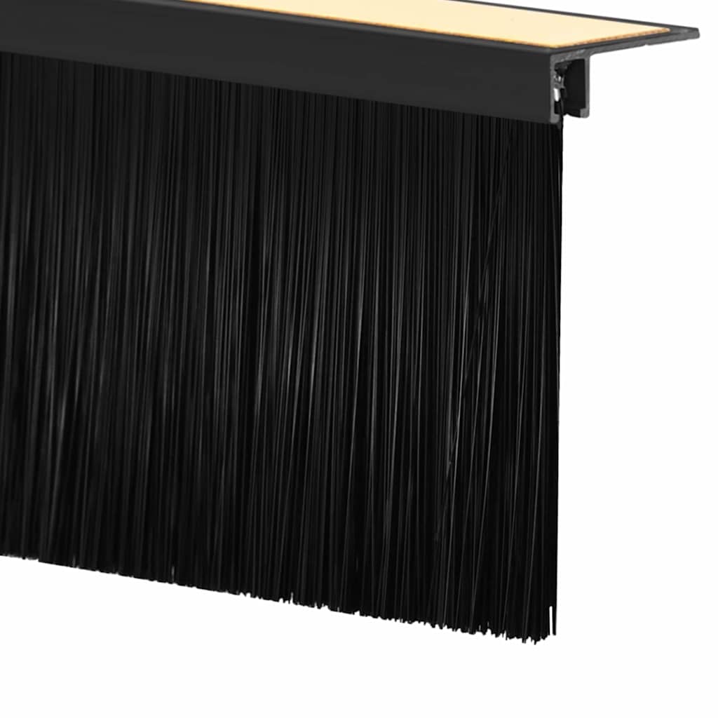 Selvklæbende dørbørstetætninger 2 stk. 100 cm Aluminiumlegering