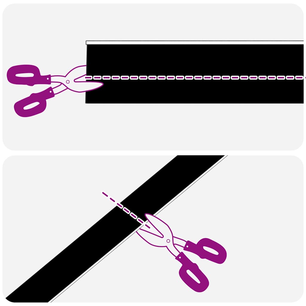 Selvklæbende dørbørstetætninger 2 stk. 100 cm Aluminiumlegering