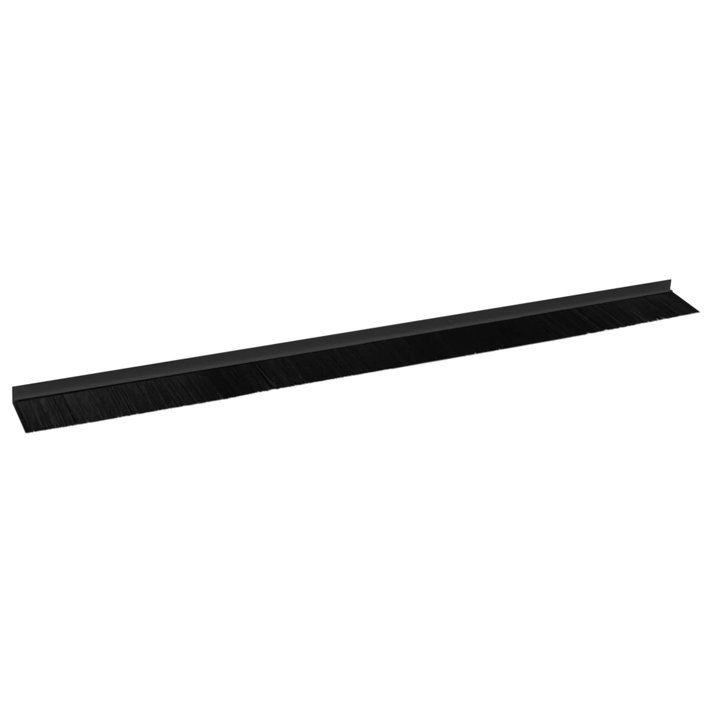 Selvklæbende dørbørstetætninger 12 stk. Sort 100 cm