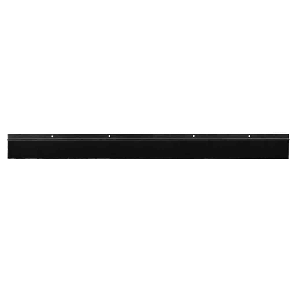 Skruemonterede dørbørste tætninger 6 stk. Sort 100 cm