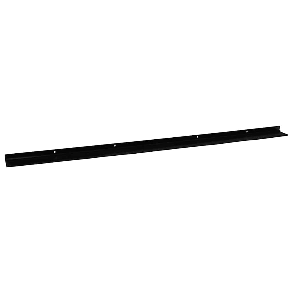 Skruemonterede dørbørste tætninger 6 stk. Sort 100 cm