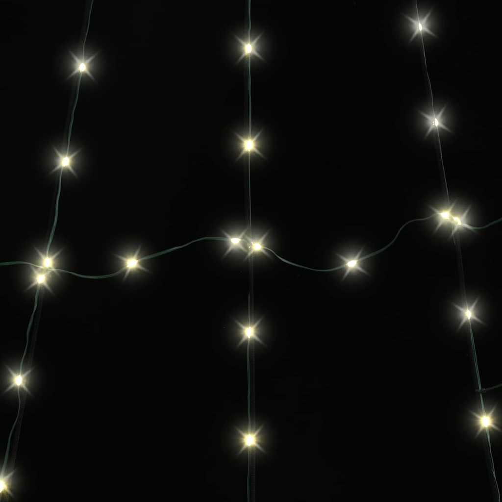 LED Juletræ med jordsøjler Varm hvid 306 cm Metal
