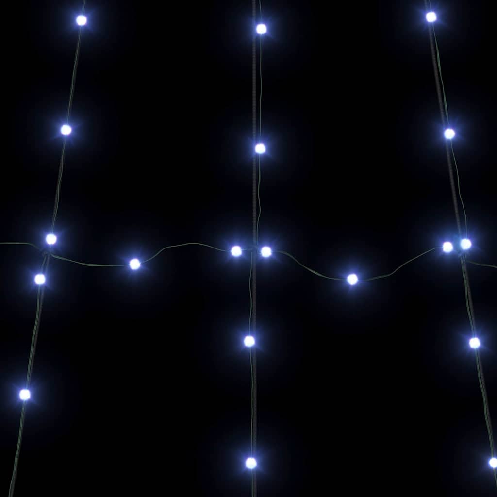LED Juletræ med jordsøjler Blå 306 cm Metal