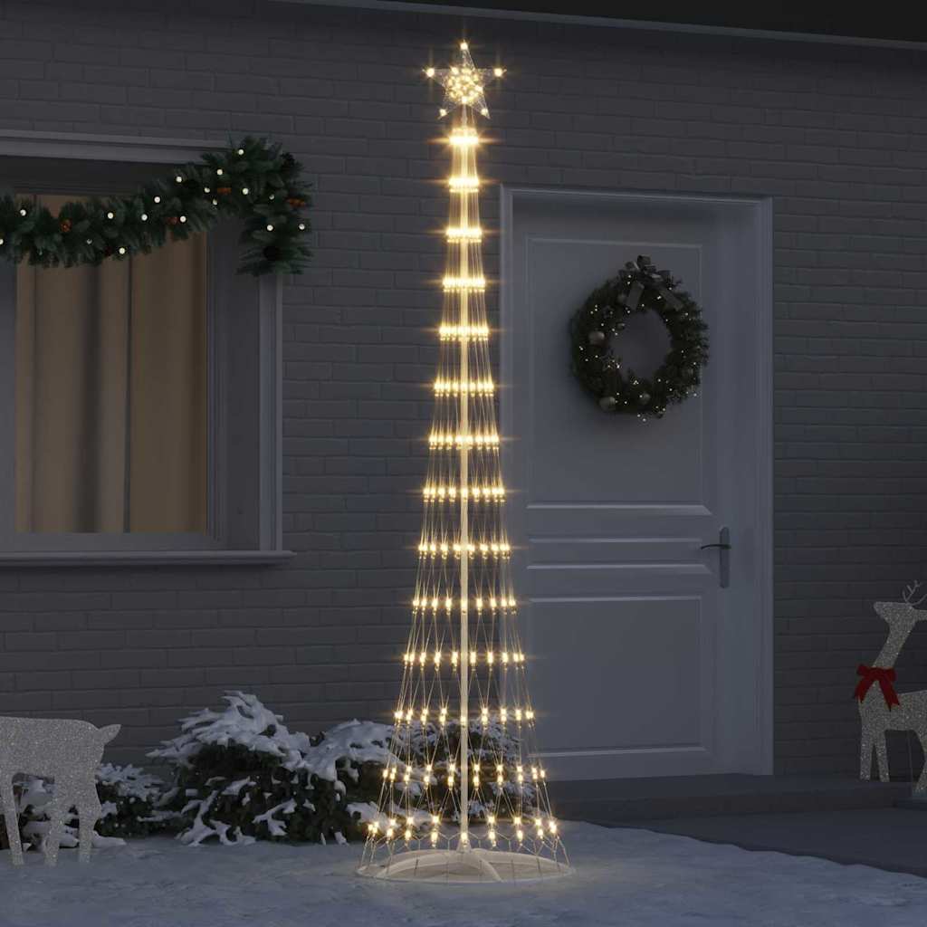 LED juletræ Varm hvid 250 cm Metal