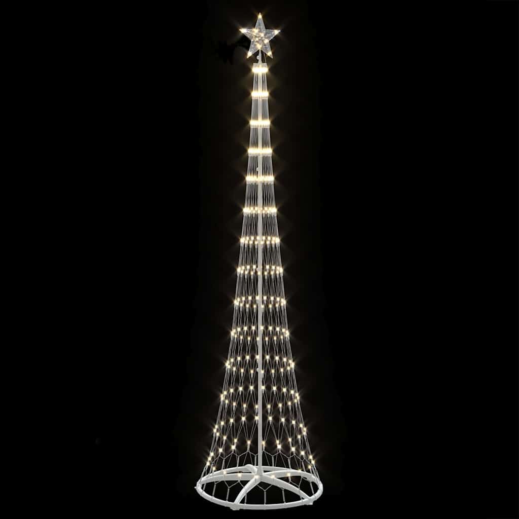 LED juletræ Varm hvid 250 cm Metal