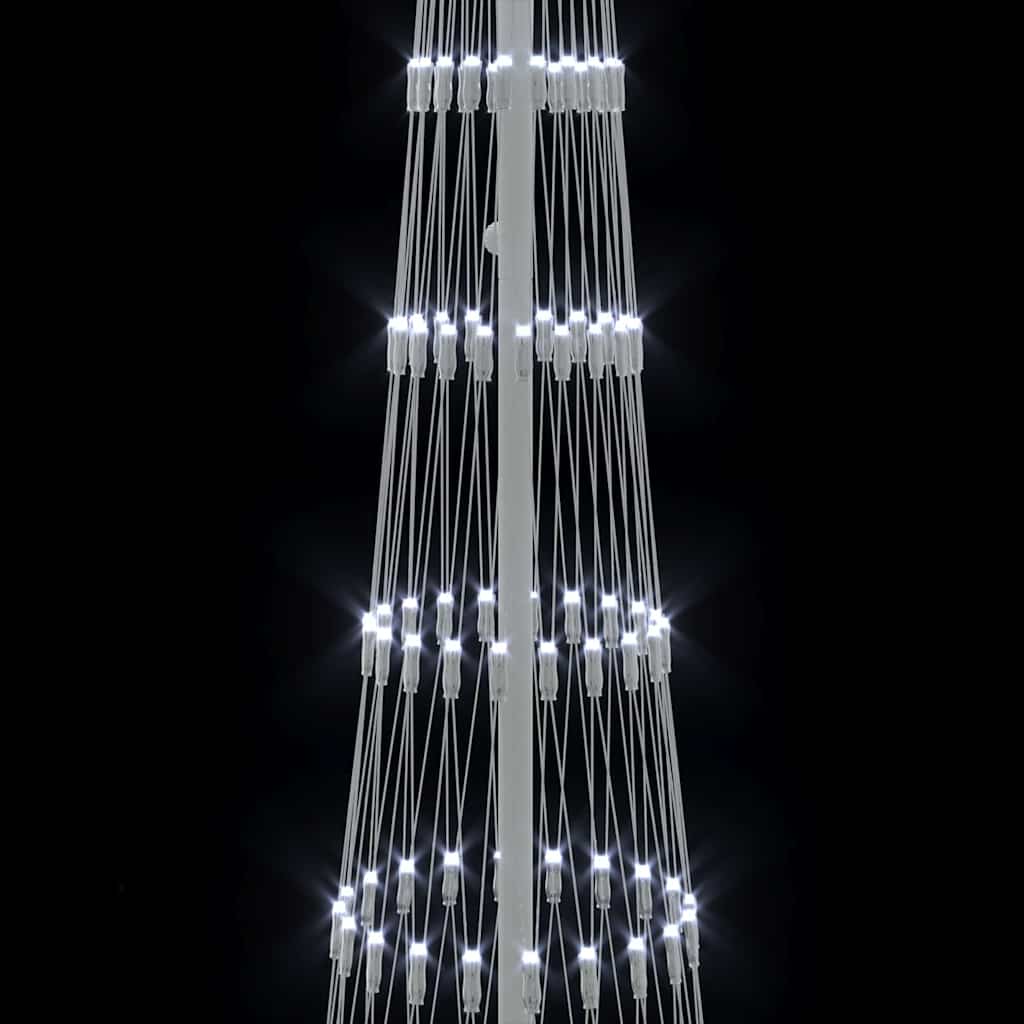 LED juletræ Kold hvid 250 cm Metal